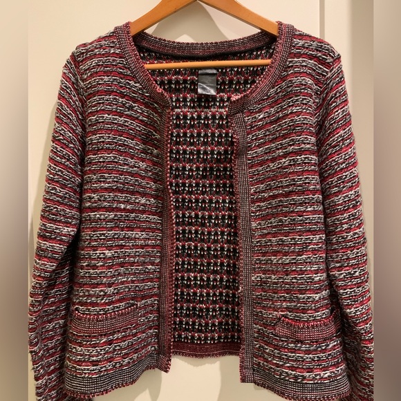 Berretti Jackets & Blazers - Berretti wool red and white short cardigan size L